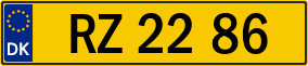 Trailer License Plate